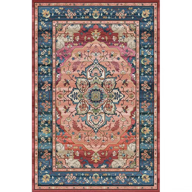 American Retro Living Room Decoration Carpet Minimalist Bedside Rugs for Bedroom Large Area Non-Slip Mat Washable Lounge Rug