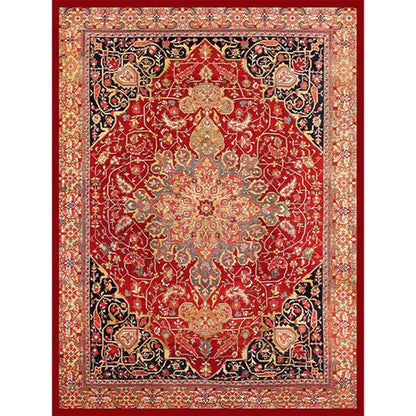 American Retro Living Room Decoration Carpet Minimalist Bedside Rugs for Bedroom Large Area Non-Slip Mat Washable Lounge Rug
