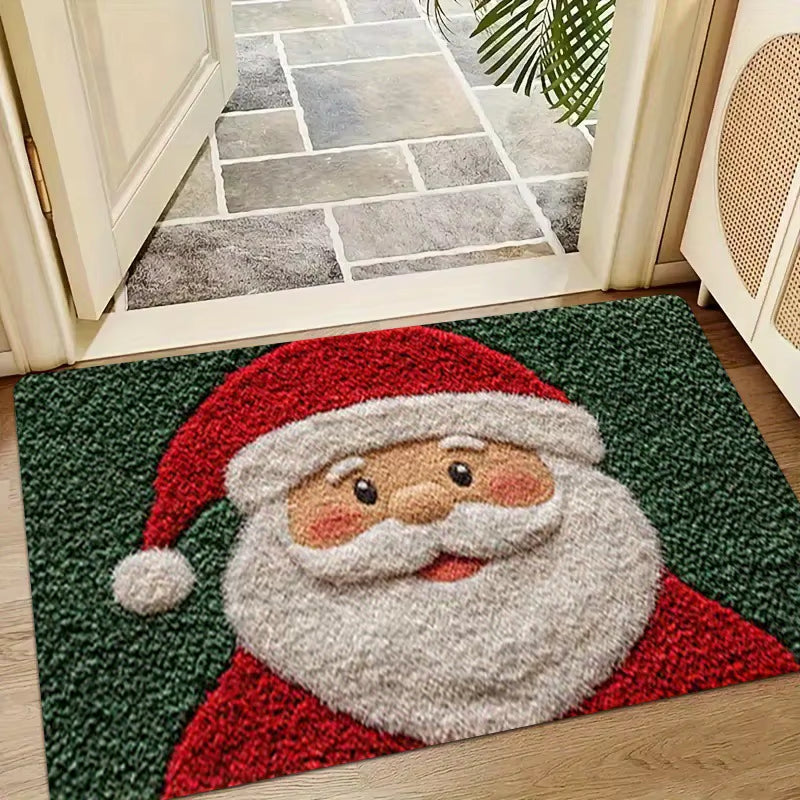 Christmas Carpet Door Merry Christmas Mat Festival Santa Claus Outdoor Decorations Home 2025 Navidad Xmas Ornament New Year 2026
