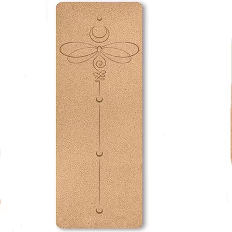 72X24 Inch 5Mm Thickness Eco Friendly TPE Natural Cork Fitness Cushion Workshop Rugs Yoga Pilates Mat Customized