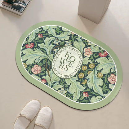 Diatomaceous Earth Bath Mat Non-Slip Quick Dry Bathroom Rug Super Absorbent Shower Rugs Toilet Pad Doormat Washable