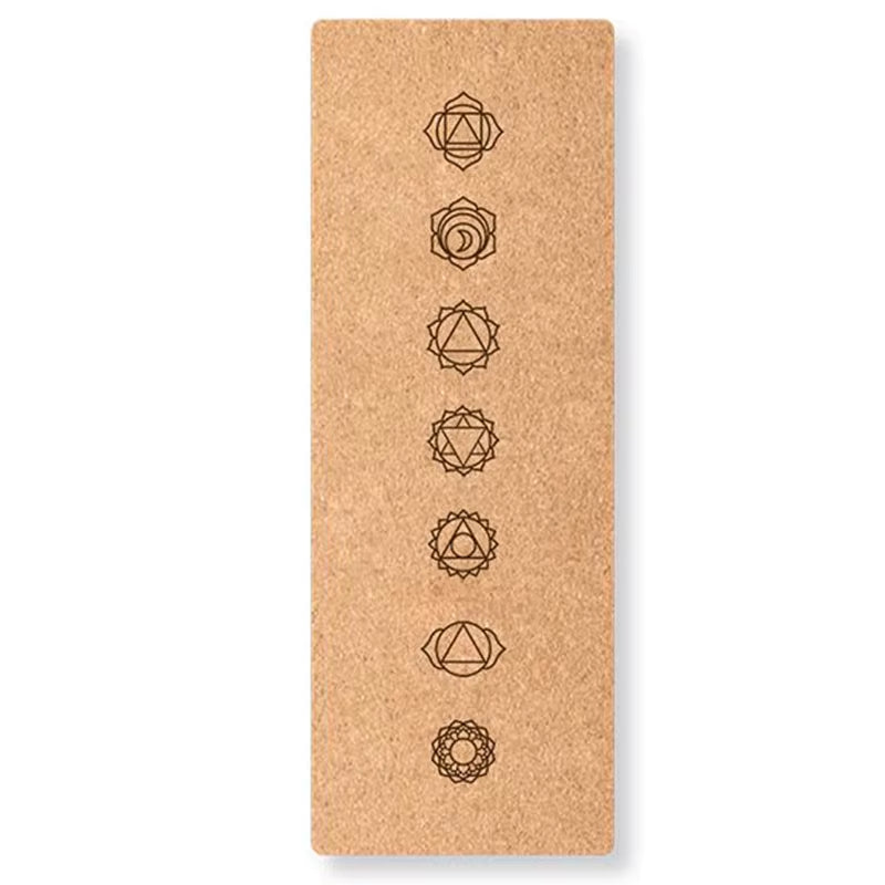 72X24 Inch 5Mm Thickness Eco Friendly TPE Natural Cork Fitness Cushion Workshop Rugs Yoga Pilates Mat Customized