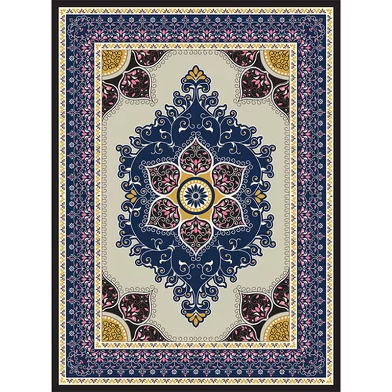American Retro Living Room Decoration Carpet Minimalist Bedside Rugs for Bedroom Large Area Non-Slip Mat Washable Lounge Rug