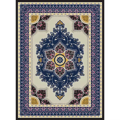 American Retro Living Room Decoration Carpet Minimalist Bedside Rugs for Bedroom Large Area Non-Slip Mat Washable Lounge Rug