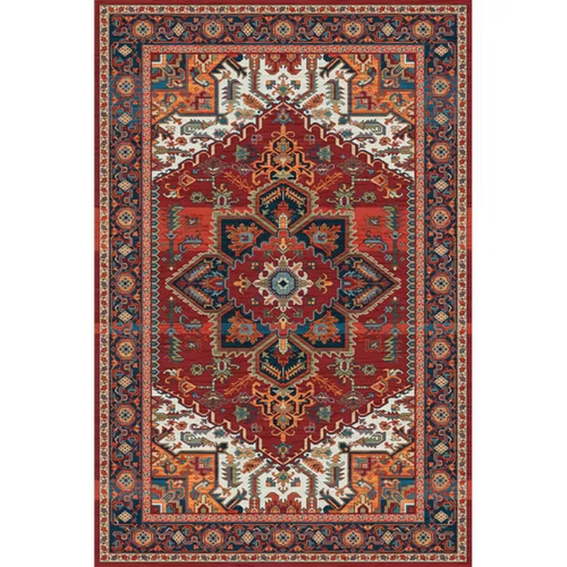 American Retro Living Room Decoration Carpet Minimalist Bedside Rugs for Bedroom Large Area Non-Slip Mat Washable Lounge Rug