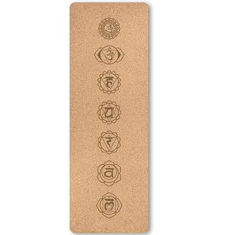 72X24 Inch 5Mm Thickness Eco Friendly TPE Natural Cork Fitness Cushion Workshop Rugs Yoga Pilates Mat Customized
