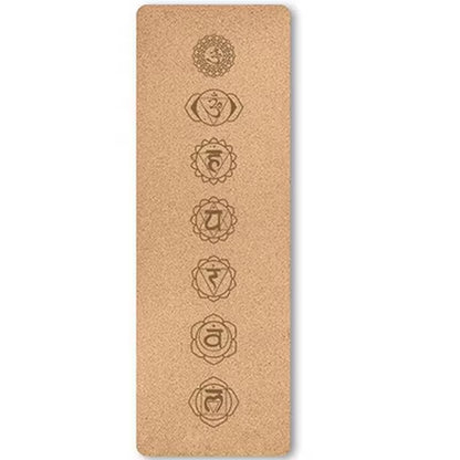72X24 Inch 5Mm Thickness Eco Friendly TPE Natural Cork Fitness Cushion Workshop Rugs Yoga Pilates Mat Customized