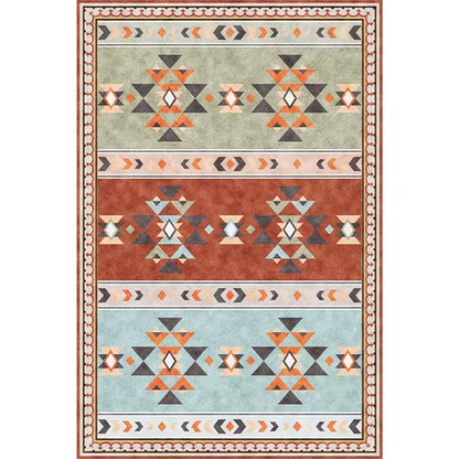 American Retro Living Room Decoration Carpet Minimalist Bedside Rugs for Bedroom Large Area Non-Slip Mat Washable Lounge Rug