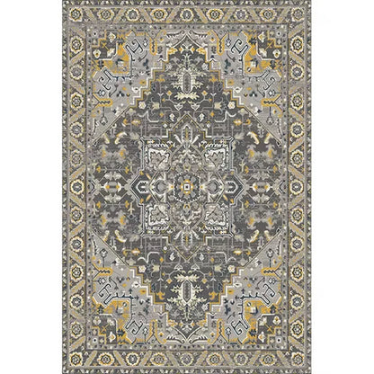 American Retro Living Room Decoration Carpet Minimalist Bedside Rugs for Bedroom Large Area Non-Slip Mat Washable Lounge Rug