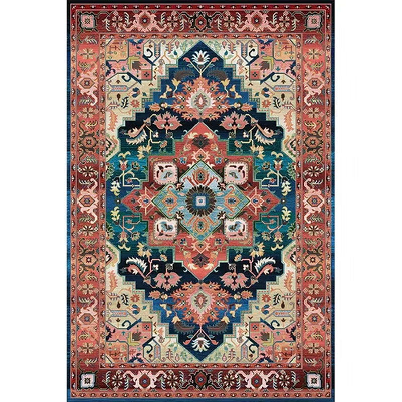 American Retro Living Room Decoration Carpet Minimalist Bedside Rugs for Bedroom Large Area Non-Slip Mat Washable Lounge Rug