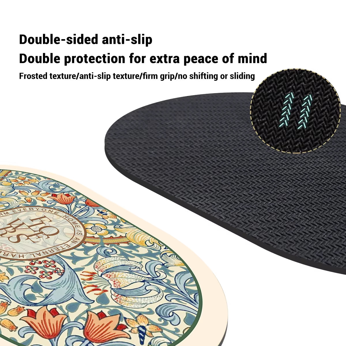 Diatomaceous Earth Bath Mat Non-Slip Quick Dry Bathroom Rug Super Absorbent Shower Rugs Toilet Pad Doormat Washable