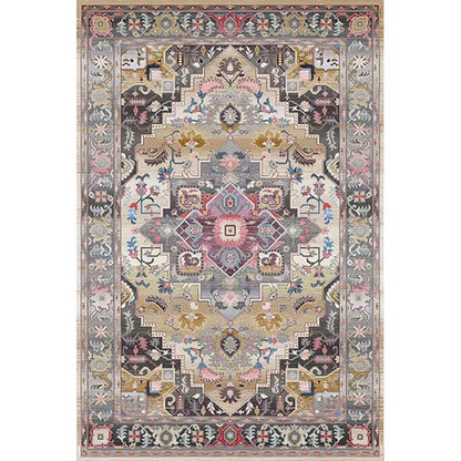 American Retro Living Room Decoration Carpet Minimalist Bedside Rugs for Bedroom Large Area Non-Slip Mat Washable Lounge Rug