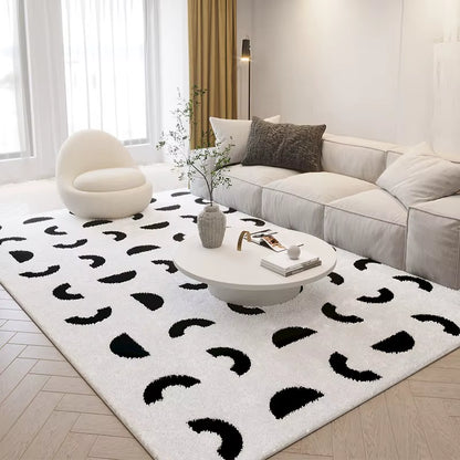 Nordic Style Living Room Decoration Plush Carpet Abstract Art Design Rugs for Bedroom Simple Line Soft Rug Home Thick Floor Mat